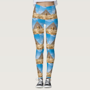 LE GRAND SPHINX ET LES PYRAMIDES DES Leggings D'EG