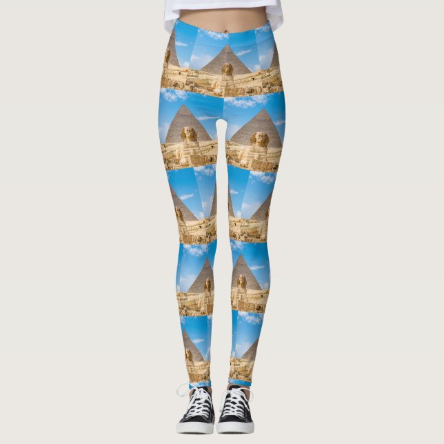 LE GRAND SPHINX ET LES PYRAMIDES DES Leggings D'EG (Devant)