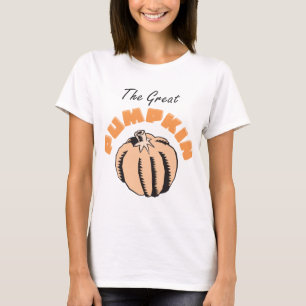 Le grand T-shirt de maternité de citrouille