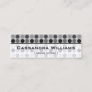Le graphite pointille cartes de visite micro de