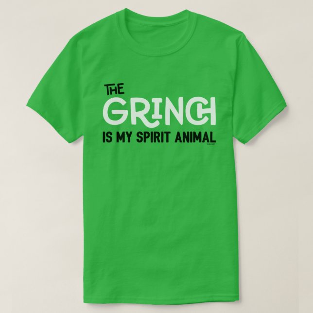 Le Grinch est ma citation de T-Shirt d'animal spir (Design devant)