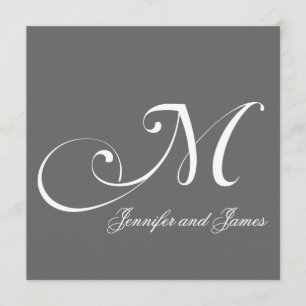 Le gris appelle des invitations de mariage du