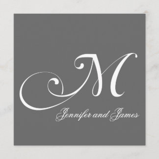 Le gris appelle des invitations de mariage du