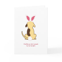 Le gros chien auditionne pour être carte de voeux