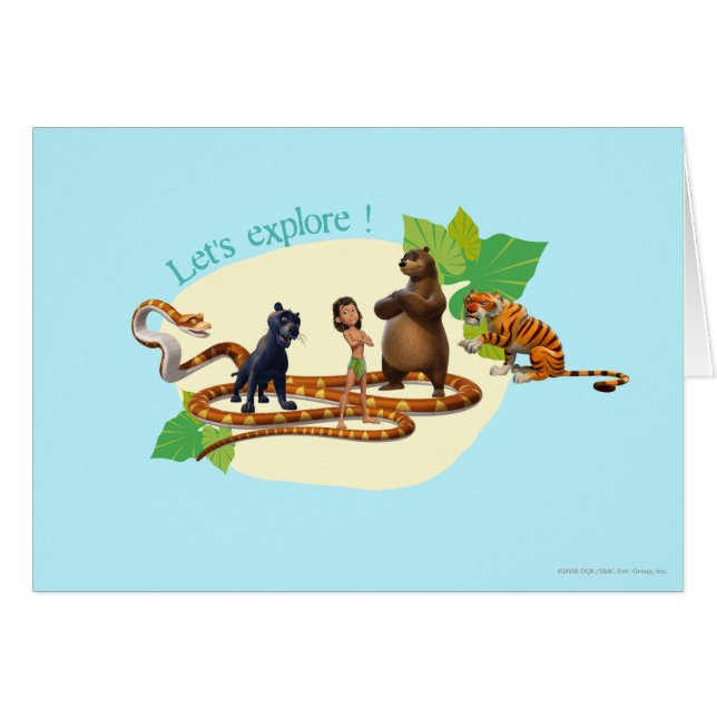 Le groupe de livre de jungle a tiré 4 (Devant horizontal)