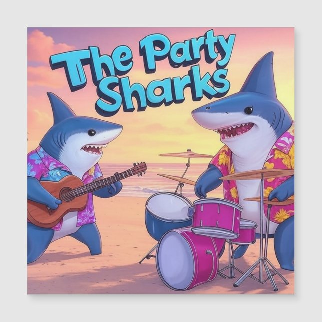 Le groupe Party Sharks (Devant)