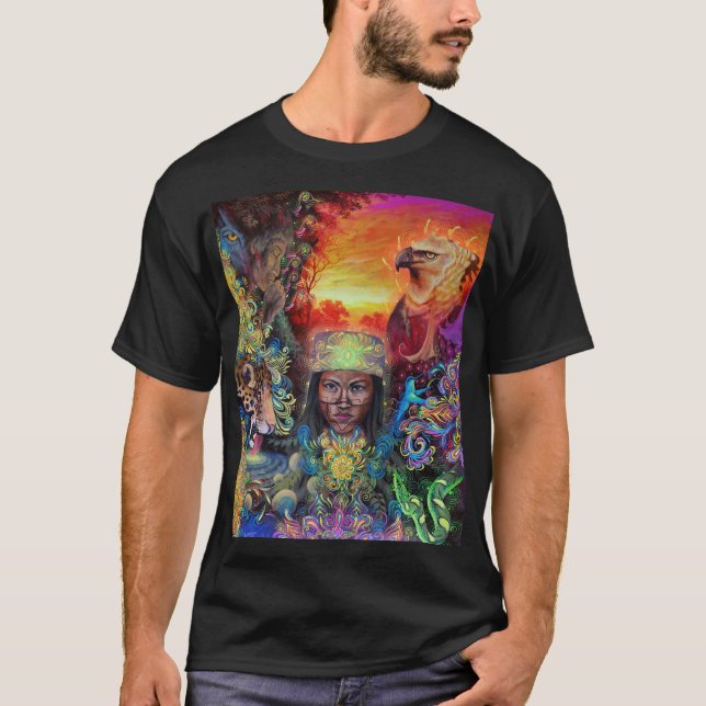 Le guérisseur mystique Ayahuasca Vision T-Shirt (Devant)