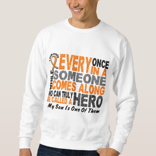 Le HÉROS VIENT LE LONG T-shirts de 1 LEUCÉMIE de (Devant)