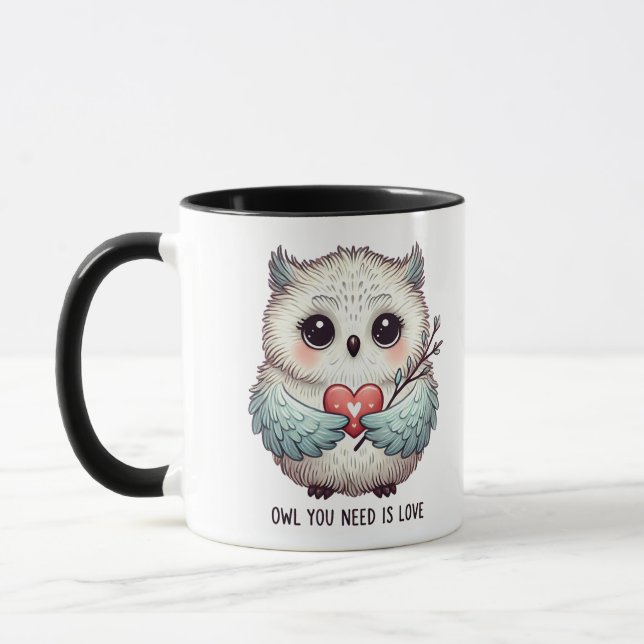 Le hibou dont vous avez besoin est de l'amour Mug  (Gauche)