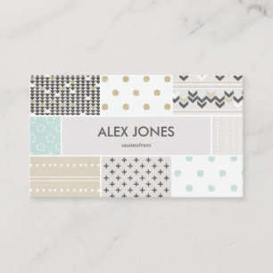 Le hippie géométrique modèle le carte de visite