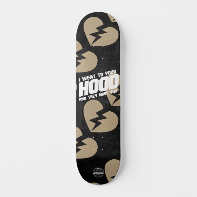 Le Hoodwill "Miss You" 8 1/4" Skateboard Deck (Recto)