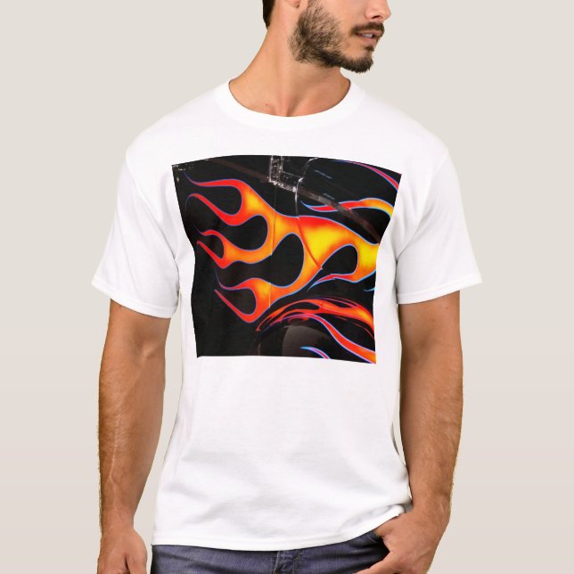 Le hot rod flambe le T-shirt (Devant)