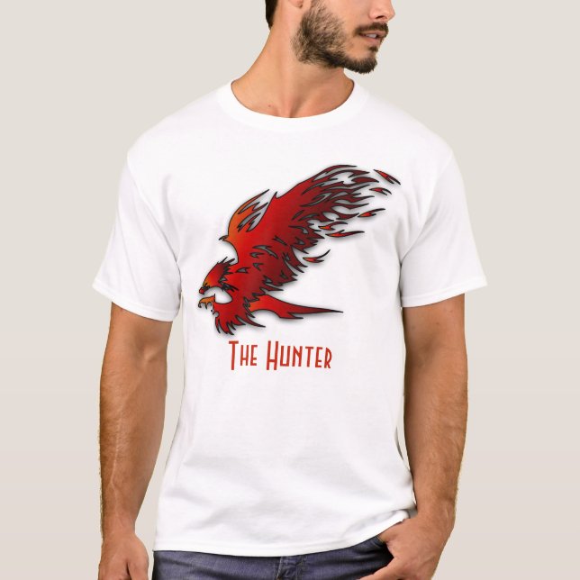 Le Hunter Eagle design T-Shirt de base Homme (Devant)