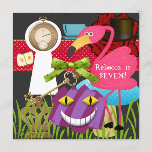 Le Invitation d'anniversaire de Down Rabbit Hole W