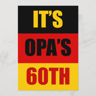 Le Invitation du drapeau allemand d'Opa fête ses 6