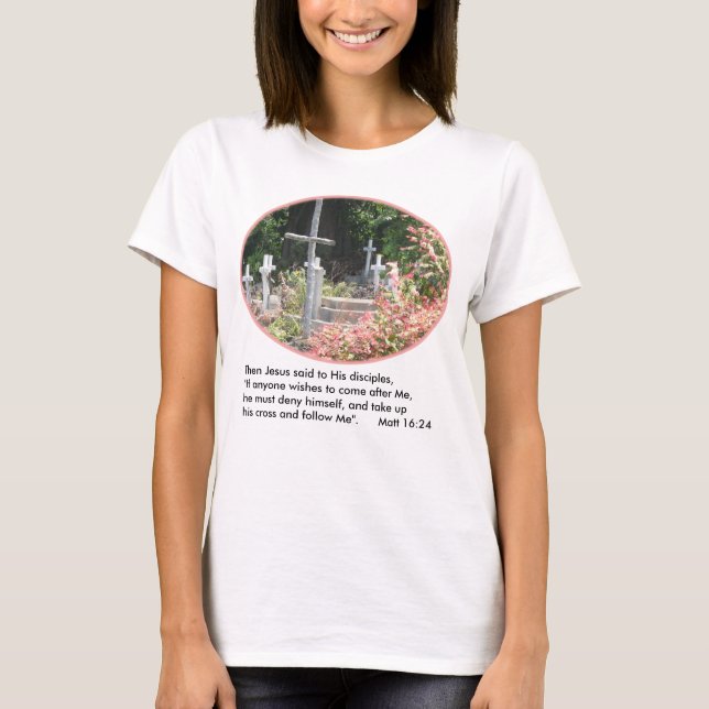 Le jardin croise le T-shirt w/Verse des femmes (Devant)