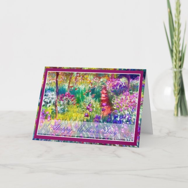 Le jardin de l'artiste à Giverny Carte (Devant)