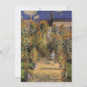 Le jardin de l'artiste à Vetheuil par Claude Monet