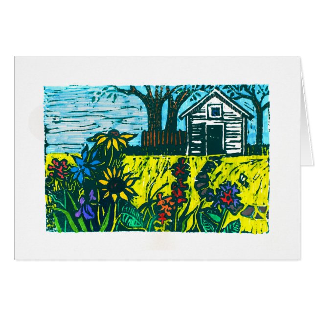 Le jardin de mamie et la remise du grand-papa (Devant horizontal)