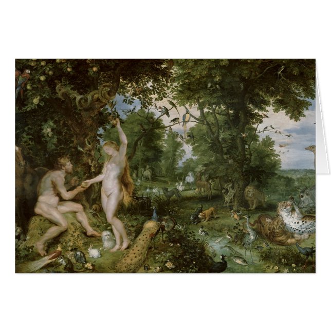 Le jardin d'Éden avec l'automne de l'homme, c.1615 (Devant horizontal)