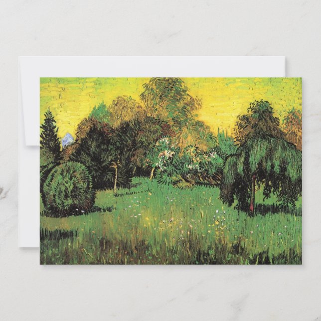 Le jardin du poète par Vincent van Gogh (Devant)