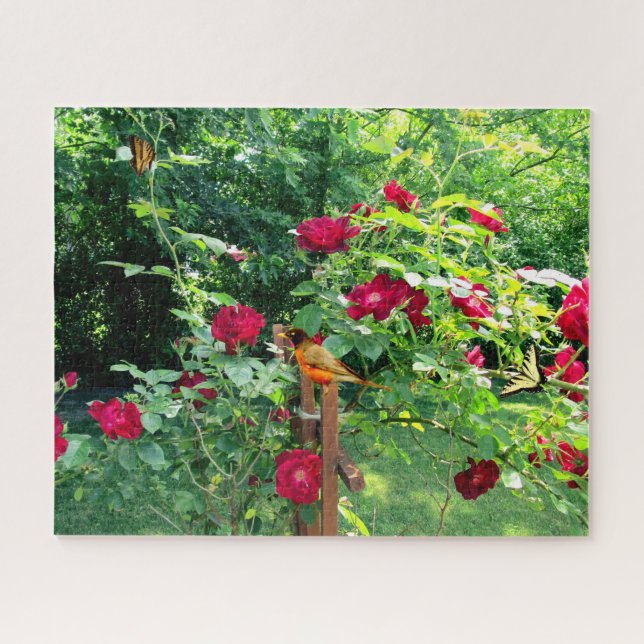 LE JARDIN ROSE JIGSAW PUZZLE (Horizontal)