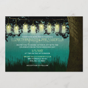 Le jardin rustique allume des invitations de
