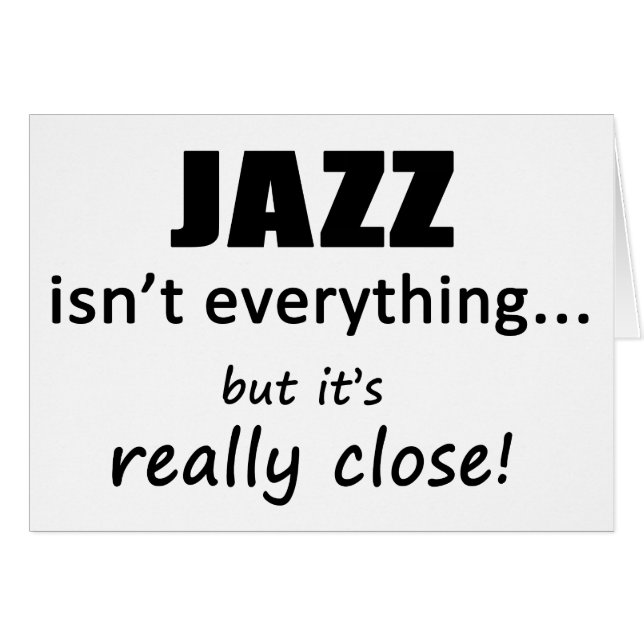 Le jazz n'est pas tout (Devant horizontal)