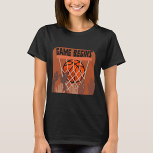 Le jeu commence le T-shirt de basket