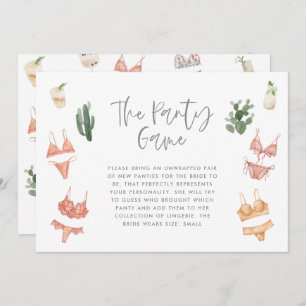 Le jeu culotte lingerie cactus champagne