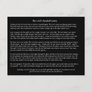 Le jeu de baseball du Seigneur - Carte postale