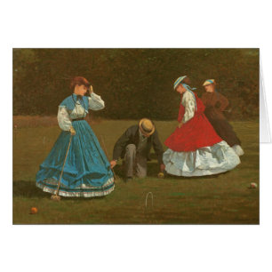 Le jeu de croquet, 1866 (huile sur la toile)