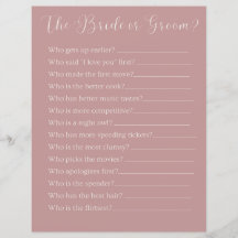 le jeu de la mariée ou du marié