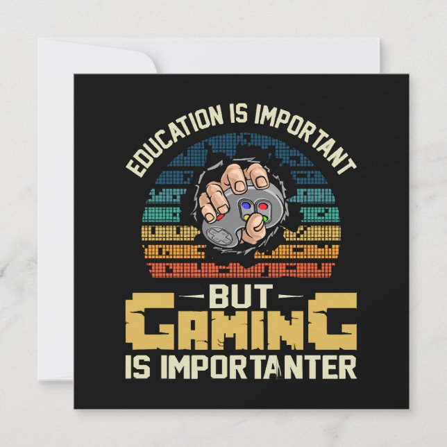 le jeu est plus important (Devant)