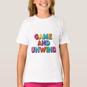 Le jeu et la détente. design de t-shirt