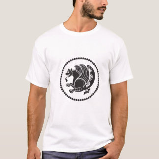 Le joint blanc du T-shirt W. Sassanian des hommes