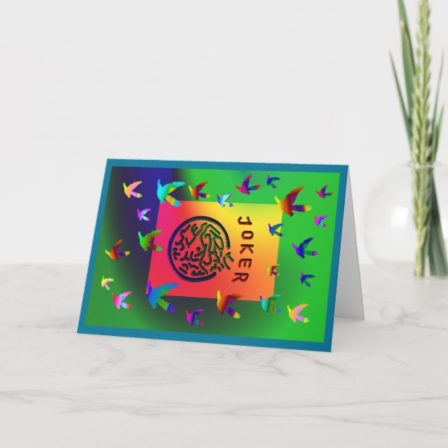 Le joker rêve des cartes pour notes (Devant)