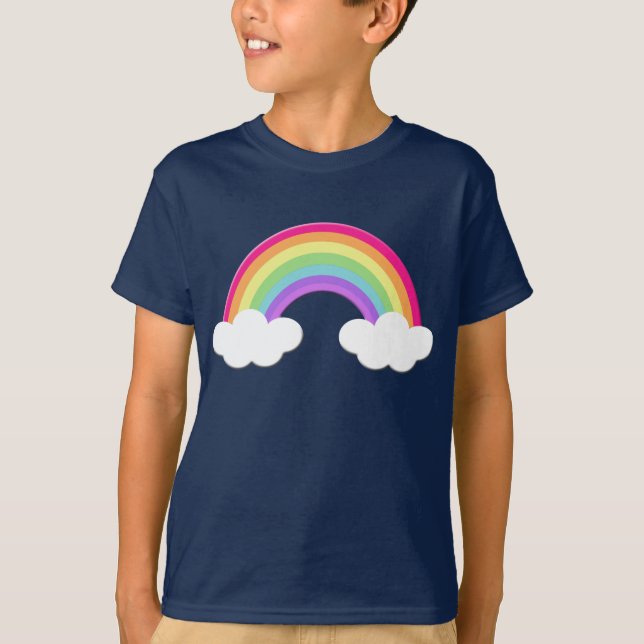 Le joli arc-en-ciel badine le T-shirt (Devant)