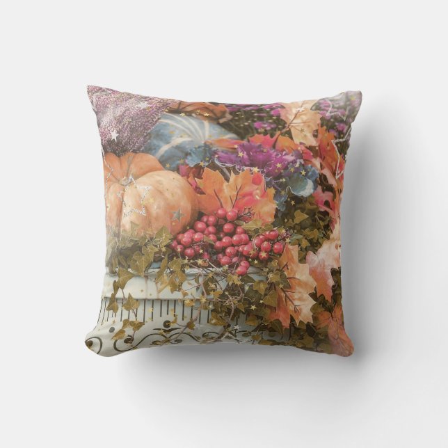 Le joli coussin de récolte Throw Pillow (Recto)