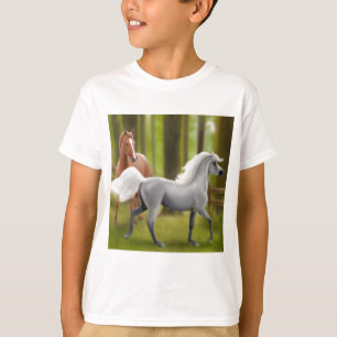 Le joli poney badine le T-shirt