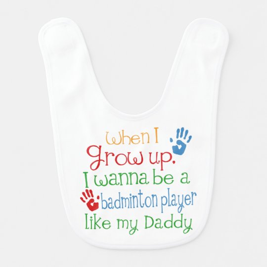 Le Joueur De Badminton Aiment Mon Bavoir De Bebe Zazzle Fr Le Joueur De Badminton Aiment Mon Bavoir De Bebe Zazzle Fr