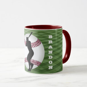 Le joueur de baseball Mug avec son nom