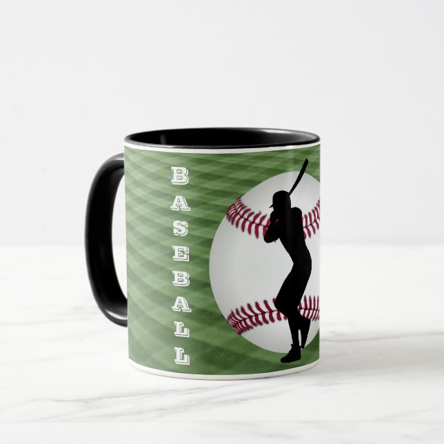 Le joueur de baseball Mug avec son nom (Devant gauche)