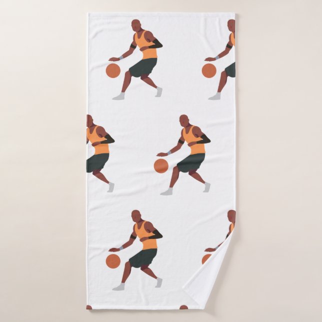Le joueur de basket joue à la serviette de bain (Serviette de bain)
