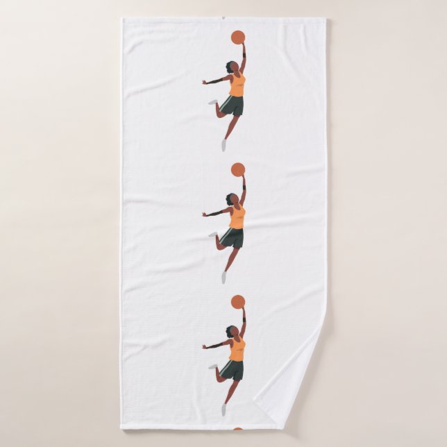 Le joueur de basket joue à la serviette de bain (Serviette de bain)