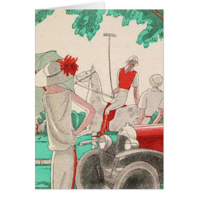 Le joueur de flirt de polo à cheval (Devant)