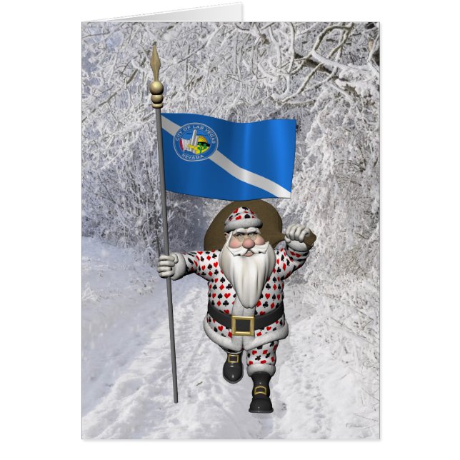 Le Joueur Santa Claus Avec L'Ensigne De Las Vegas (Devant)