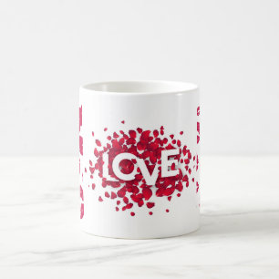 Le jour de la Saint-Valentin, la tasse de bonheur