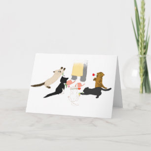 Le jour de mère heureux avec la carte de voeux de