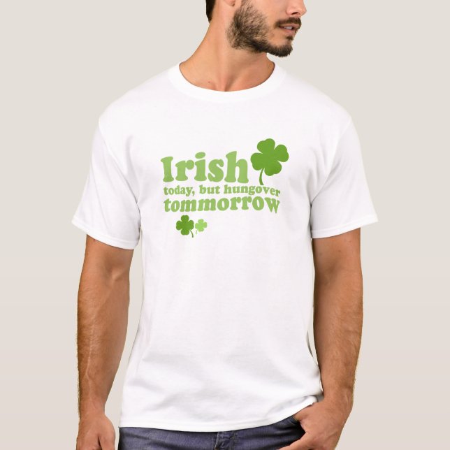 Le jour de St Patrick - d'Irlandais T-shirt (Devant)